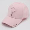 Dad Hat Creative Piercing Ring Baseball Cap Punk Hip Hop Caps Cotton Adult Casual Solid Adjustable Unisex Caps