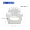 Transparenter aufblasbarer PVC-Sofastuhl Robuste Ausführung Ergonomisches Design Luftsofa zur Entspannung Außenbereich Garten Poolseite
