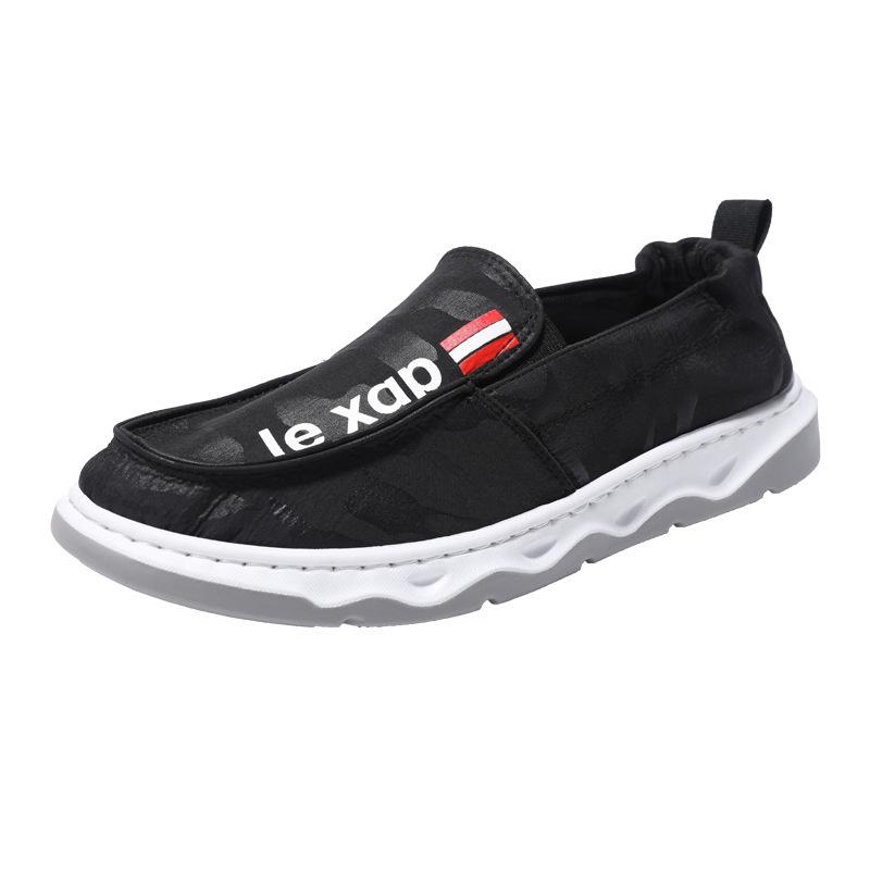 New Men's Shoes Slip-on Lofter Cloth Shoes Breathable Ice Silk Casual Shoes Men Outdoor Sneakers Leisure Cloth Shoes