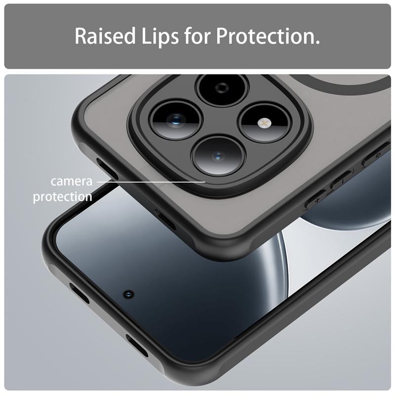 Magnetic Wireless Charging Matte Case For Xiaomi Redmi Note 15 Pro Pro+ 5G Note15 4G Cover Frosted Protective Shell Fundas Coque