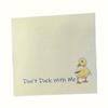 50 Sheets Quacky Cartoon Duck Notepad - Square Shaped Paper Sticky Notes For To-Do Lists And Reminders, Novelty Stationery Back To School