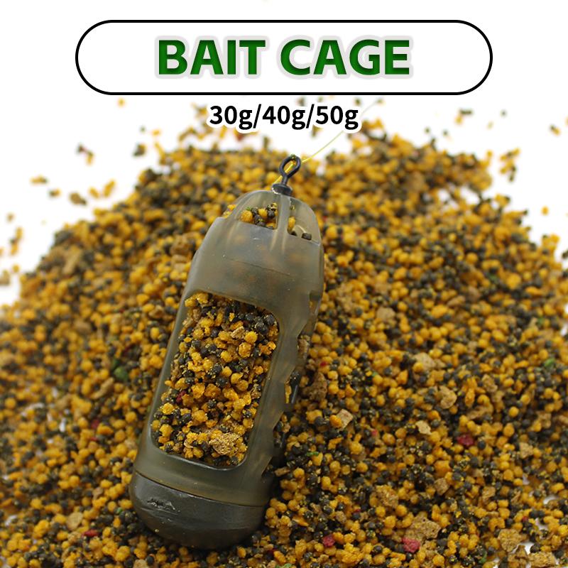 1 PZ Attrezzatura da Pesca alla Carpa Gabbia per Esca 30/40/50G Gabbia per Esca a Rilascio Rapido Cestino Gabbia Alimentatore Metodo Esca Accessori per Attrezzatura da Pesca