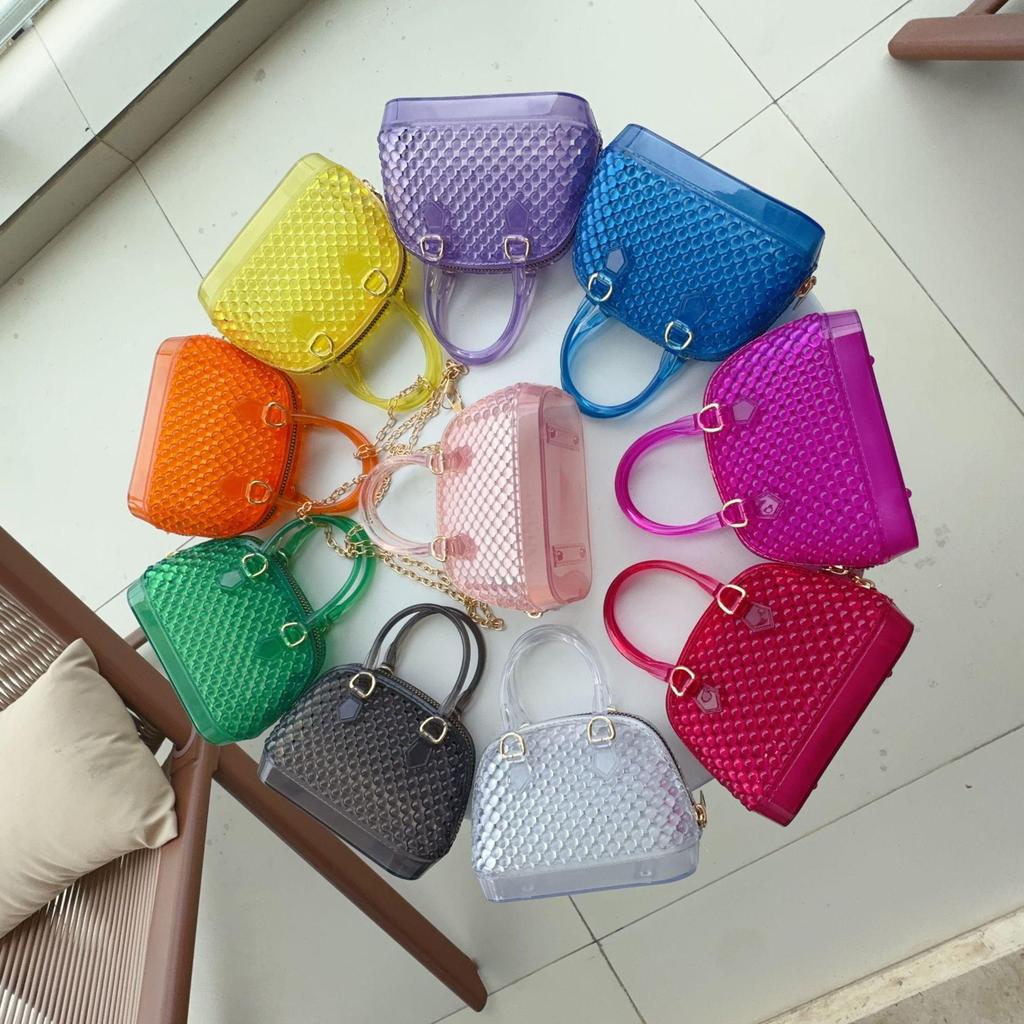 Fashionable Mini Shell Pearl Jelly Chain Crossbody PVC Material girls Shoulder Bag Stylish Summer Handbag from Mainland China