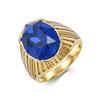 Anello da uomo in acciaio al tungsteno con intarsio di gemma di vetro, minimalista, di tendenza, da mignolo, per uomo, moderno, maschile, gioiello per il compleanno