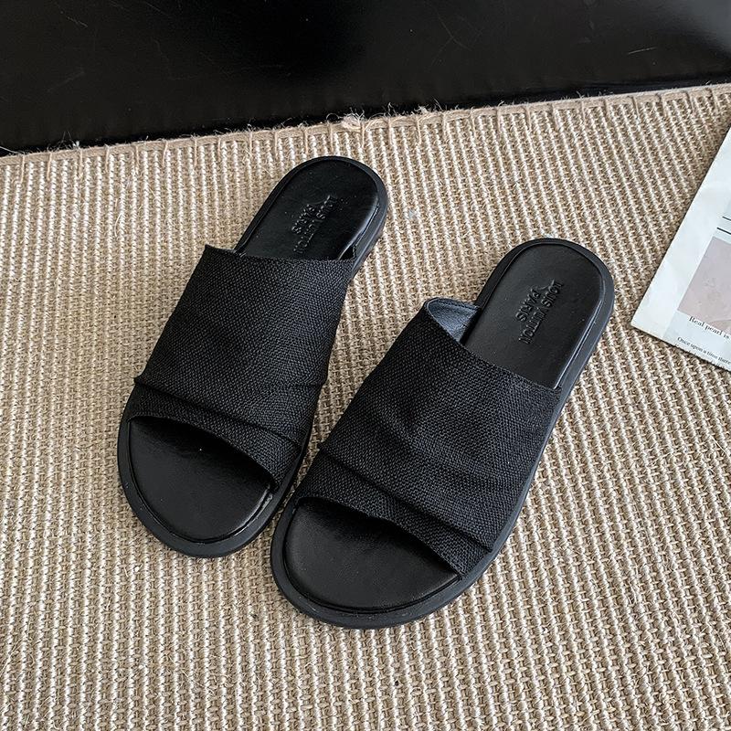 

Повседневная верхняя одежда туфли на плоской подошве туфли из одного слова женская обувь летняя верхняя одежда крутые тапочки приморская пляжная обувь тапочки на мягкой подошве 35 чёрный