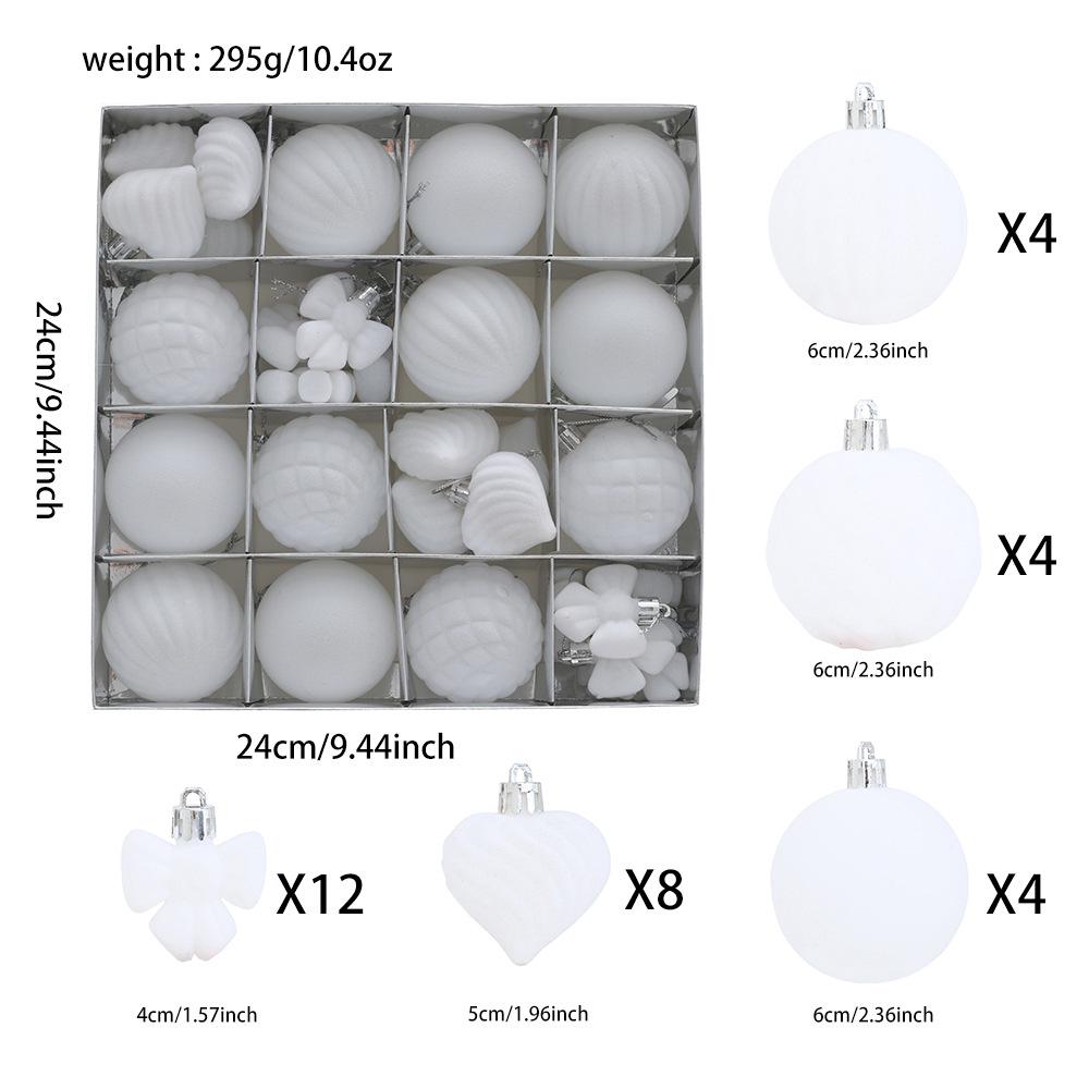 New Style Irregular Shaped Flocked Colored Christmas Tree Ornaments