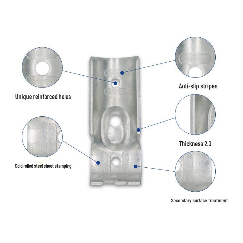 25mm Copper Pipe, Iron Pipe Fitting, Galvanized Steel Connector, Round Pipe Fixing, Two- or Three-Way Clip Accessories