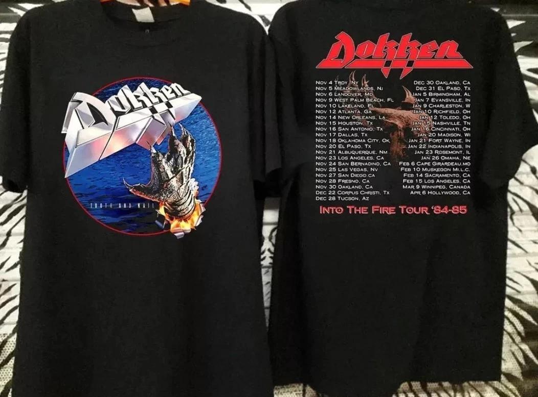 Футболка Dokken Tooth and Nail Into The Fire Tour 84-85, Футболка Dokken Tour 1984 S