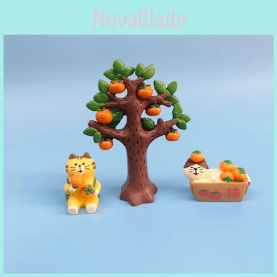 Small Resin Cat Miniature Dollhouse Decoration For Home Office Display