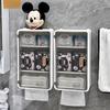Punch-Free Wall-Mounted Waterproof Bathroom Tissue & Sanitary Napkin Holder