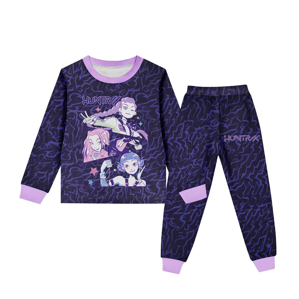 Children's Round Neck Long Sleeve Cartoon Suit