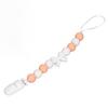 Teething Toy Chewable Cartoon Bow Tie Small Bead Silicone Teething Pacifier Clip Baby Teething Chain