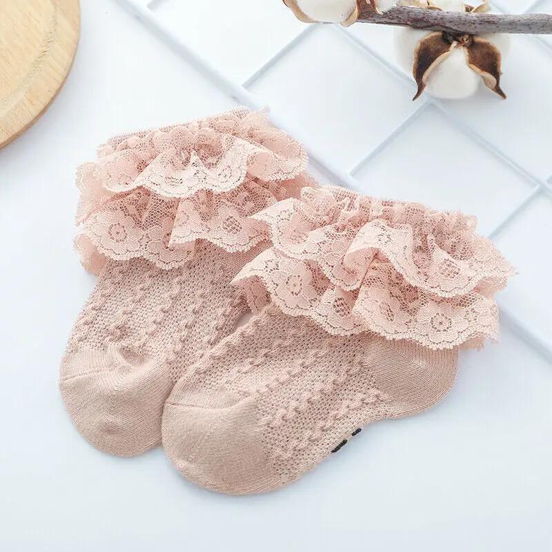 Baby Stuff Kids Baby Girl Swallowed Warm Lace Tutu Socks Infant Newborn Child Lace Swallowed Solid Ankle Socks