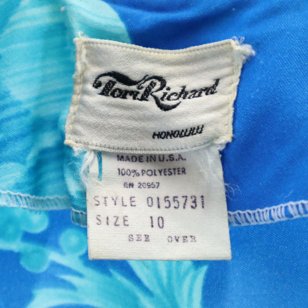 Tori Richard 70s 80s Made In USA Vintage Floral Long Sleeve Aloha Shirt Women Used