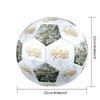 Ronaldo's Golden Legacy Size 5 Football Machine Sewn Indoor/Outdoor Training and Matches Ideal for Soccer Enthusiasts