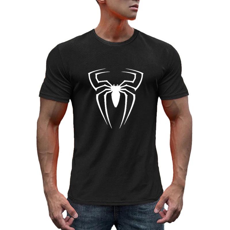 Sommer Herren Atmungsaktives Mesh Schnelltrocknend Locker Kurzarm T-Shirt Mode Bedruckt Lässig Joggen Fitnessstudio Bodybuilding Sporttop