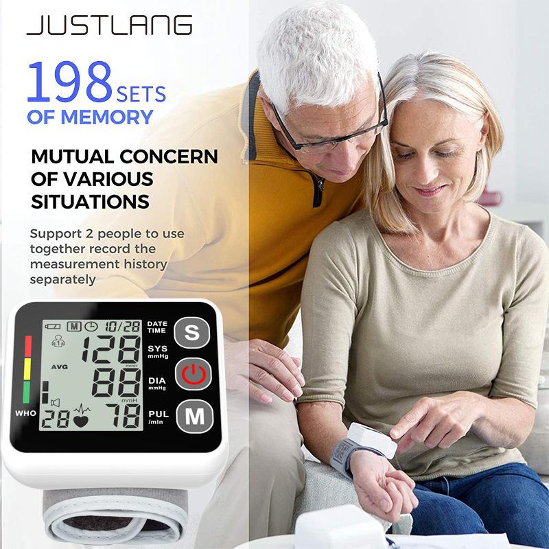 Wrist Electronic Sphygmomanometer Household Automatic High-precision Medical Backlight Wrist Blood Pressure Measuring Instrument