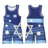 Tuta Singola da Wrestling per Uomo Donna Uniforme Alta Elasticità Tuta da Allenamento Competizione Freestyle
