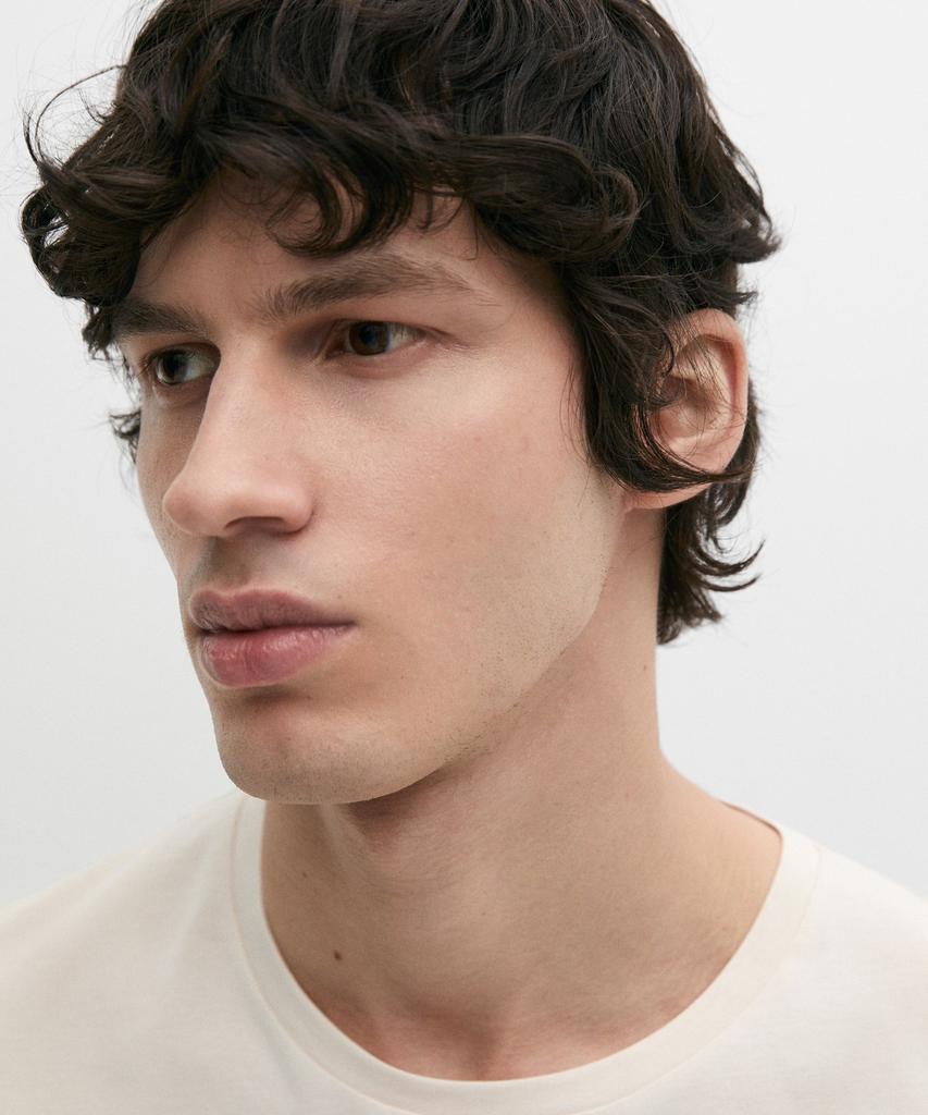 Masimodutti 100% Cotton T-Shirt Shoulder Detail