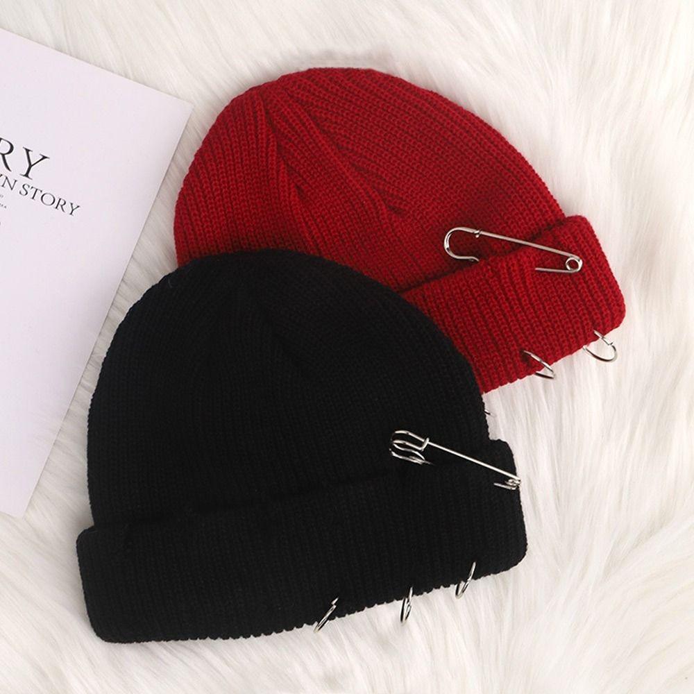 Fashion Winter Warm Knitted Cap Soft Solid Color Slouchy Bonnet Thick Casual Ski Hats For Men Women Apparel Accessories
