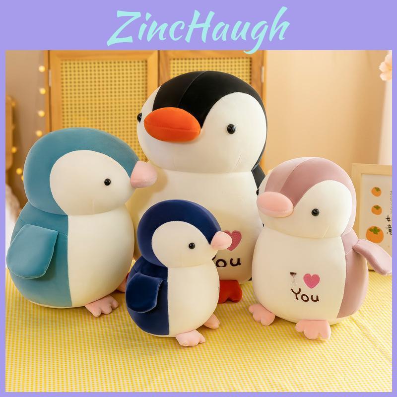 Adorabile Pinguino a Forma di Cuore Peluche Morbido e Coccoloso Animale di Peluche Regalo per Bambini