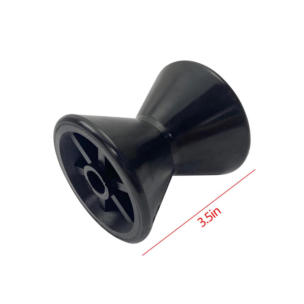 Bow Roller 3'/3.5' Boat Trailer Bow Professional Replace Parts Black Spare Parts High Performance Rubber Bow Roller Accessories