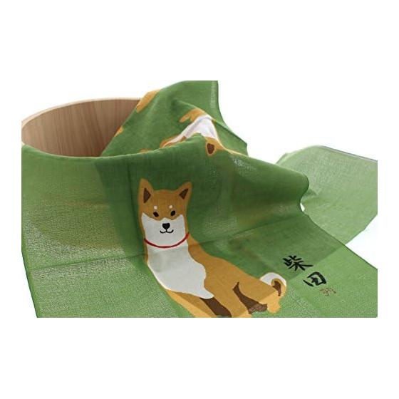 Shibata-san Wasabi Hanging Scroll Green 90x34cm CW-848-112 100% Cotton Quick Dry Absorbent Lightweight Made in Japan Souvenir Gift for Overseas