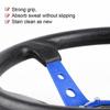 Deep Dish Corn Universal Racing PU Leather Steering Wheel 350mm 14inch Aluminum Alloy Auto Sport Drifting Steering Wheels 92mm