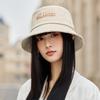 Spring and Autumn New Hat Women's High Quality Embroidered Letters Bucket Hat Travel Sunscreen Visor
