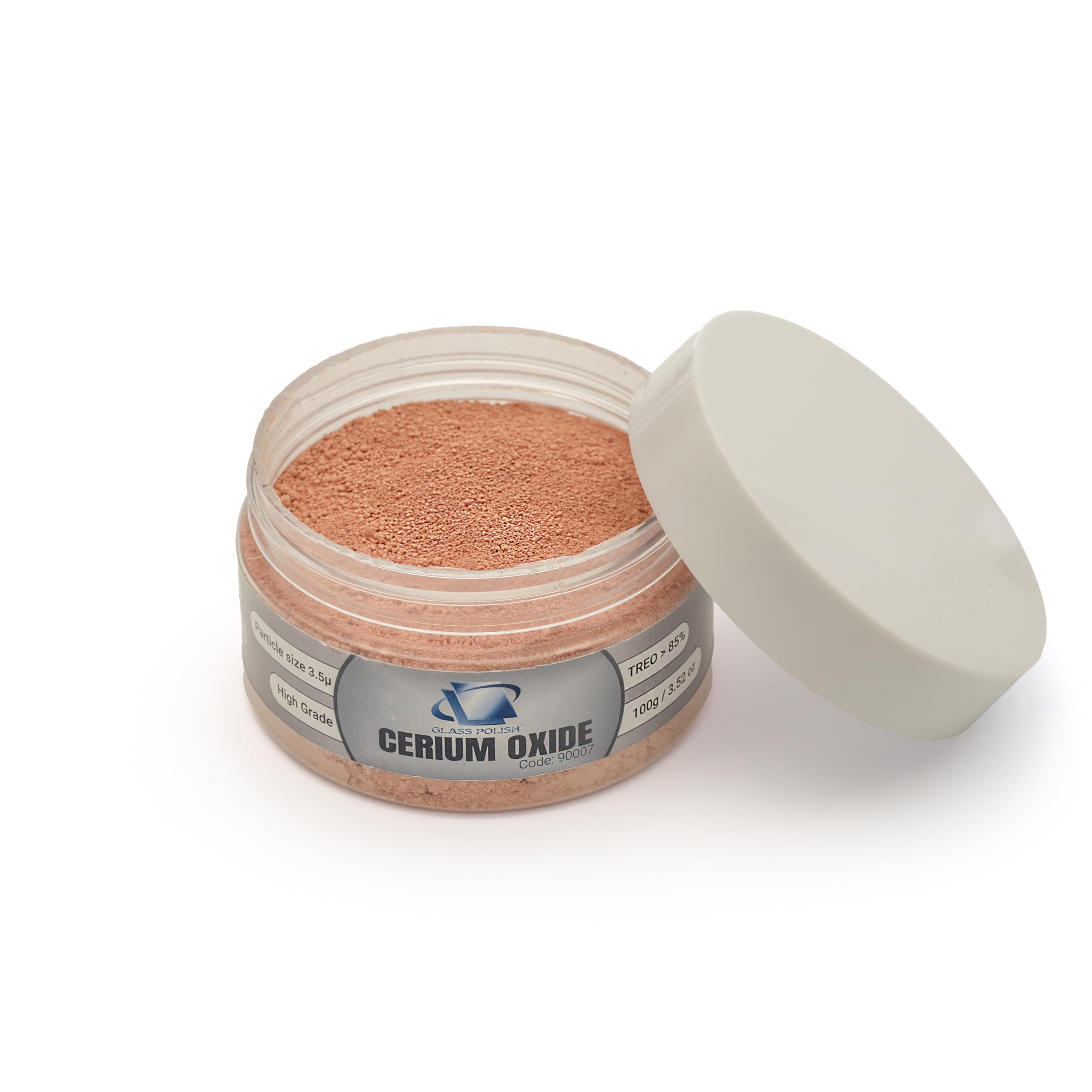 

Cerium Oxide Glass Polishing Powder 3.5m TREO 85% - 3.5 oz (100g) High Grade by Glass Polish