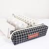 Korean Style Octagonal Plaid Canvas Pencil Case