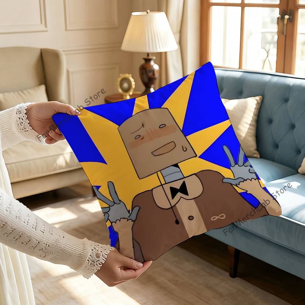 RRegretevatorS LLampertS Pillow Covers Cartoon Sofa Decorative Home Doublesided Printing Short Plush Cute Cushion Cover