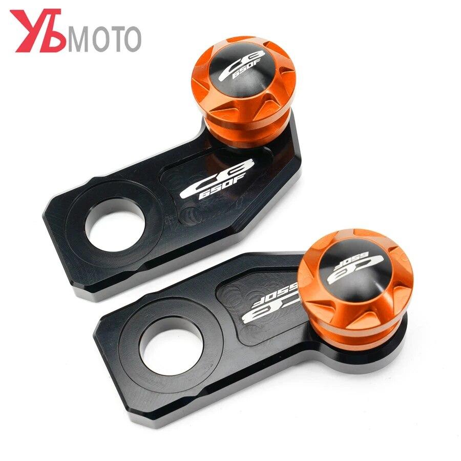 For Honda CBR650R CB650R CBR650F CB650F CBR 650R/650F CB 650R/650F Chain Adjustment Block Frame swingarm Spools sliders