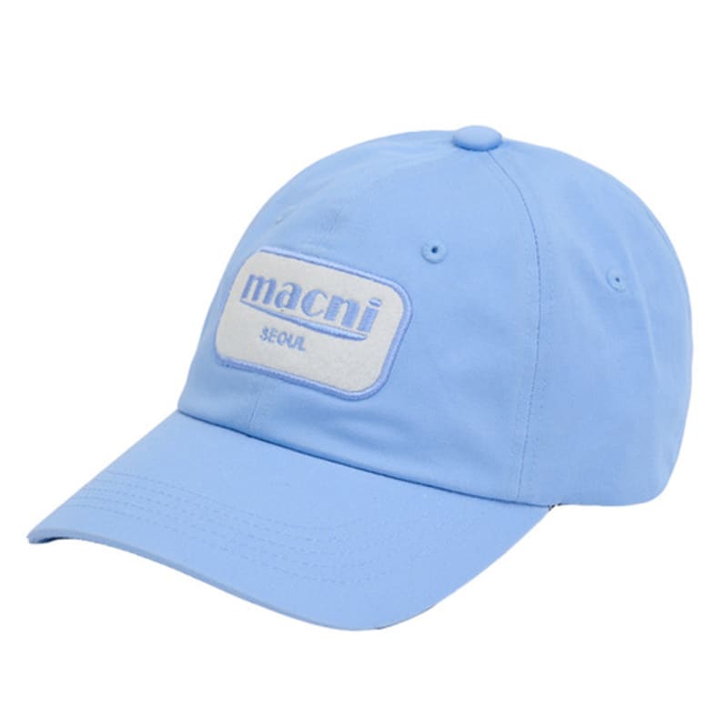 macni Y2K LOGO PATCH BALL CAP_SKY BLUE