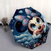 Minnie Mouse, Fantasy Automatic Opening and Closing Umbrella, Compact Travel Umbrella, Lightweight and Portable, Suitable for Beach Commutin
