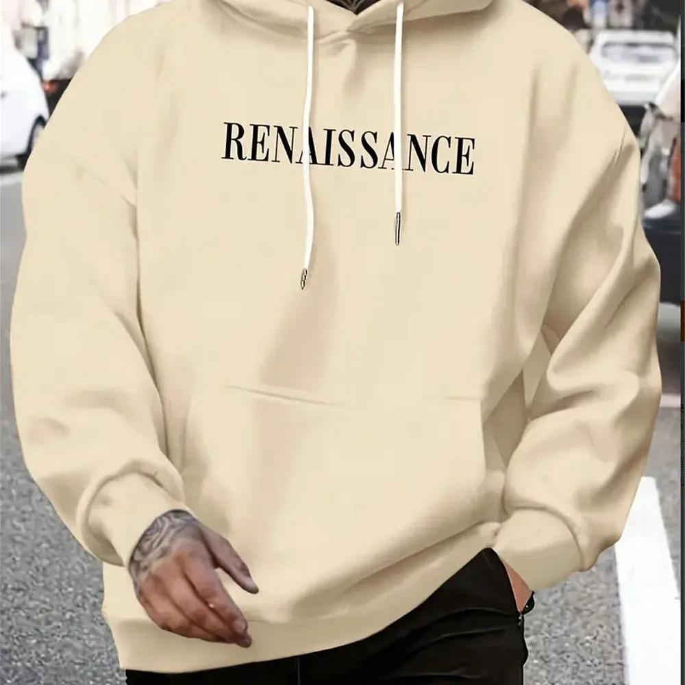 Unverzichtbarer Kapuzenpullover für Herren, Transportmittel, Herbst und Winter, mit englischen Buchstaben bedruckt, vielseitig