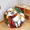 1 PC Automatic Folding Umbrella - Pomeranian Pattern, Portable & Foldable Design with 8 Ribs, Christmas Birthday Gifts