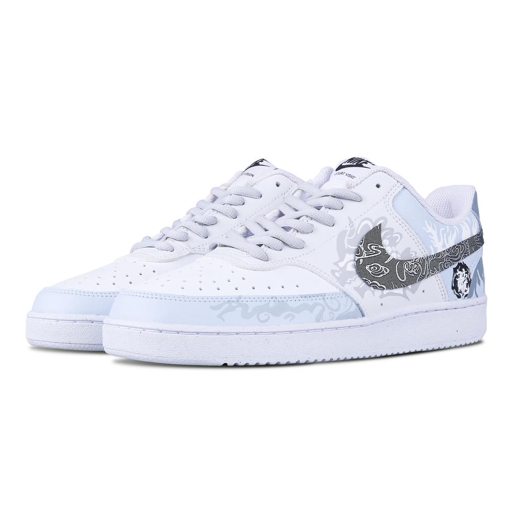 Nike Court Vision 1 Low top Skateboard Shoes Unisex Gray White DH2987-101(Team60-)