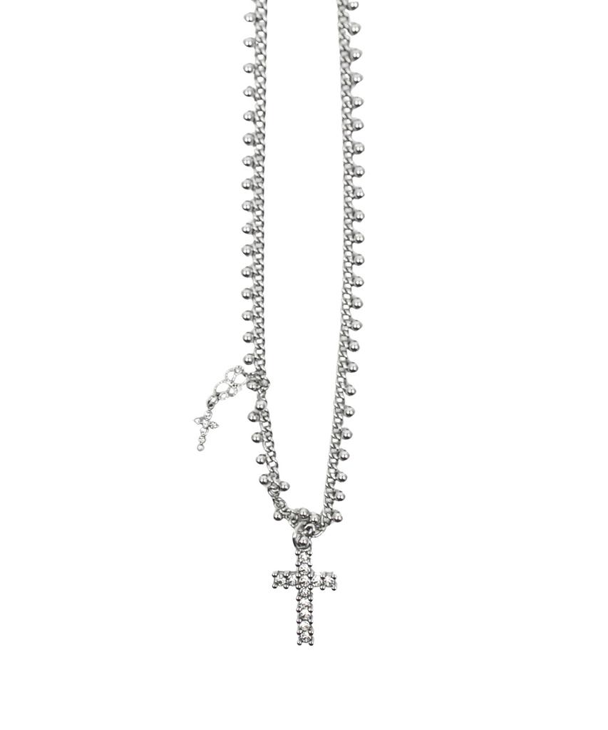 Miae Dot Cross Necklace