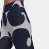 (WMNS) Adidas X Marimekko Rib Short Leggings Knee Length Asia Sizing 'Purple Navy' Women's HH8760