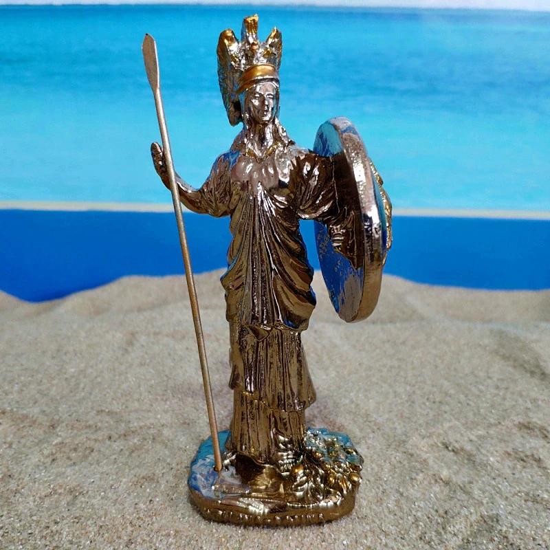 Antik grekisk gudinna Athena hartsstaty Europeisk hem Rumsdekoration krigsgudinna&Hantverk&praktisk förnuft prydnad present