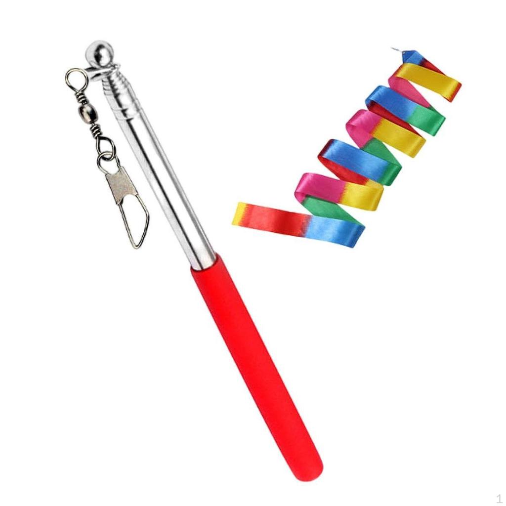 Maszt flagowy o regulowanej długości dla przewodników turystycznych, przenośny ręczny maszt flagowy ze stali nierdzewnej