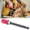 Red Stainless Steel Screwdriver Bit Holder 1Celsius4-Inch Quick Release Magnetic Extension Rod