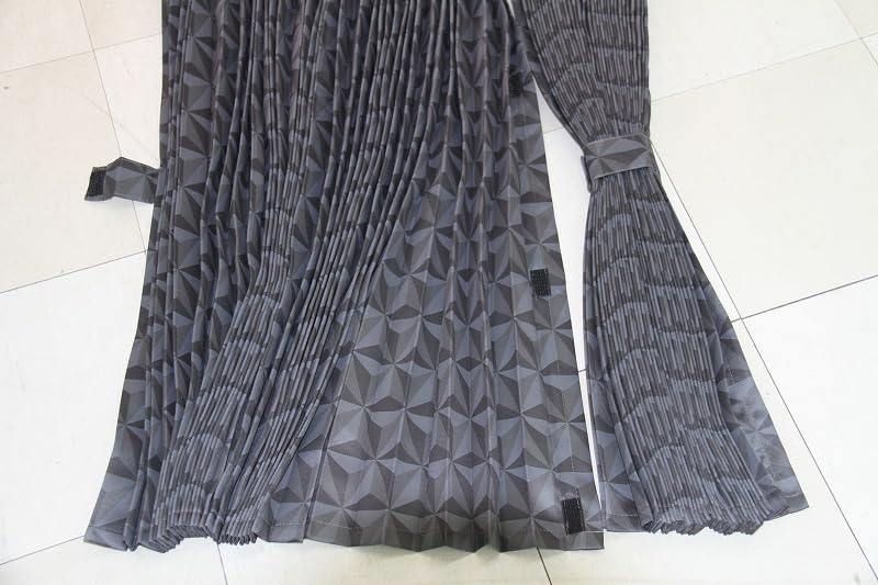 These center curtains for trucks feature pleated geometric patterns and a 140cm They are measuring 120cm x 140cm one for each and come with They can