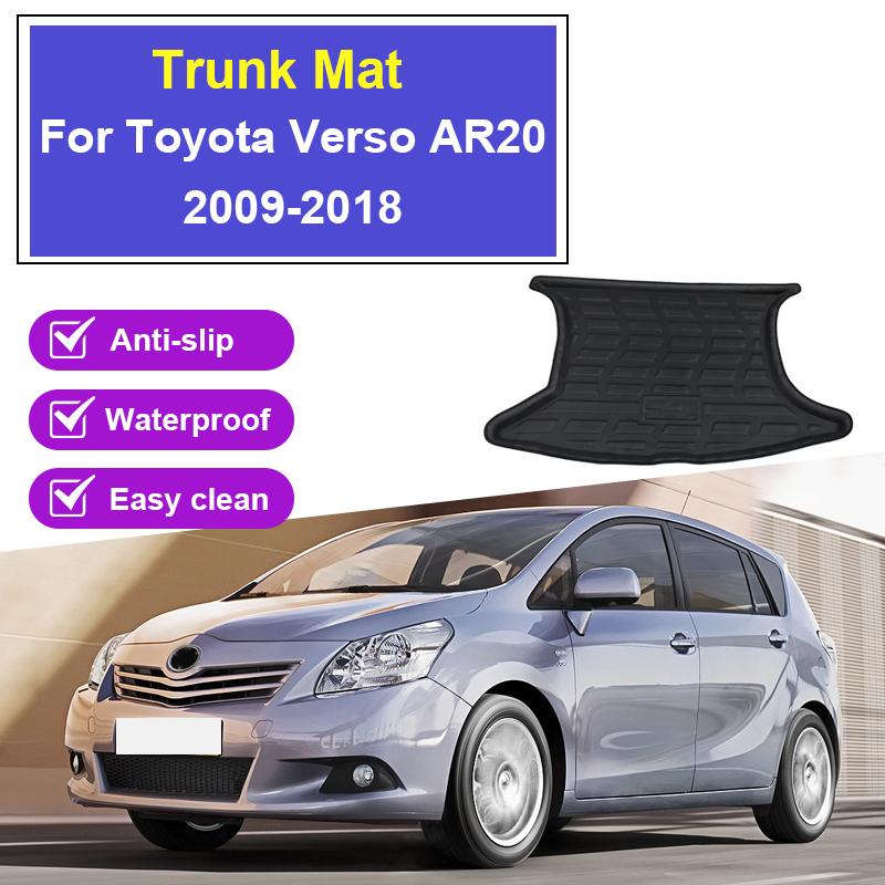 Car Rear Trunk Mat For Toyota Verso AR20 2009-2018 5 Seat Luggage Liner Tray Waterproof Anti-scratch Floor Pad Auto Accessories