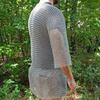 Foe Of Sword Haubergeon - Medieval Functional Historical Replica Chain Mail Armor Lang skjorte | Middels Stor