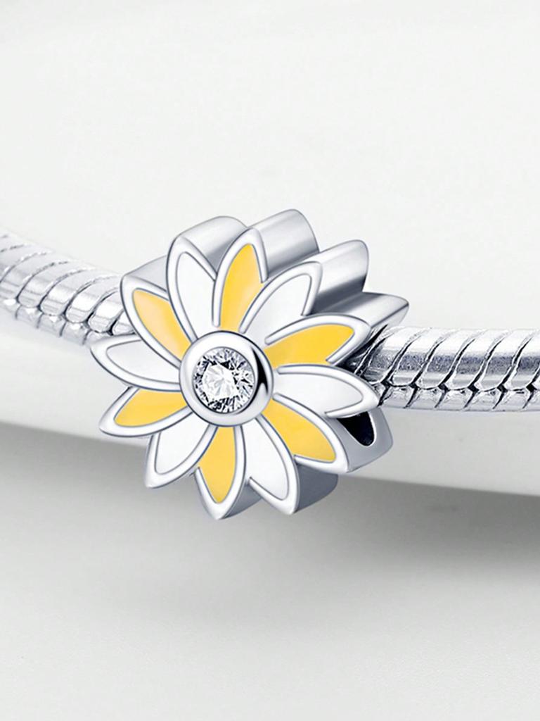 Copper Plated Original Charms Lotus Bead Irisbeads Fit Bracelet Women'S Jewelry Gift