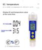 EC-315 Soil Tester Multifunction 2 in 1 Soil EC Temperature Meter Handheld Water Quality Monitor EC Tester for Lab Aquarium Soil