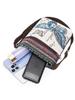 Ethnic Style Women's Crossbody Canvas Bag - Cute Woven Fabric Shoulder Bag for Students & Outings with Mobile Phone Pocket