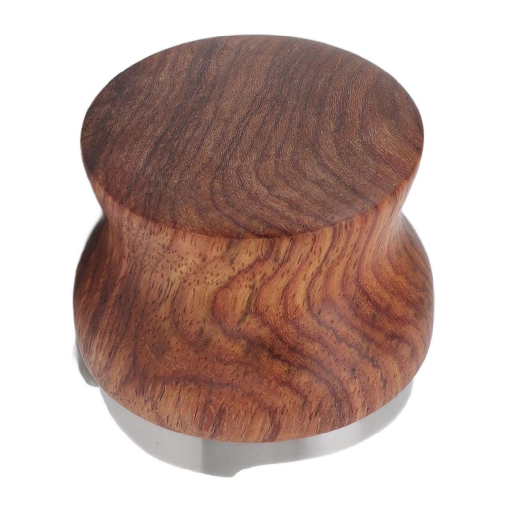 Coffee Distributor Stainless Steel Rosewood Coffee Tamper Leveler for Coffee Accessories 53mm   2.1in